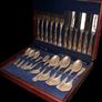 Pristine Unused Newbridge Silverware 24-Piece Cutlery Set in Wooden Canteen Image 3