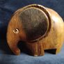 vintage wooden elephant Image 2