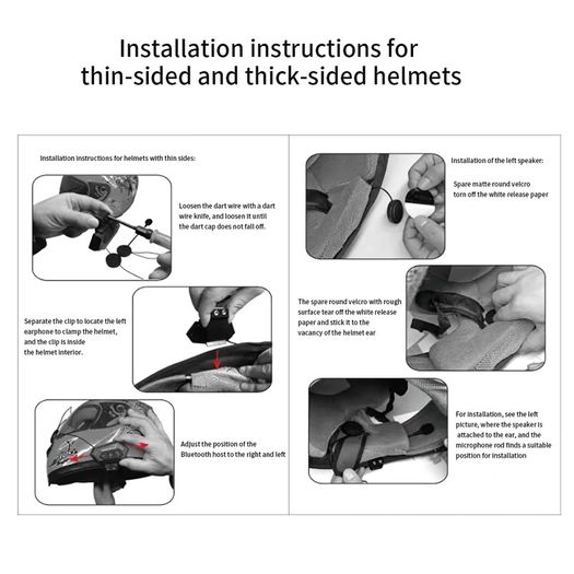 Moto bluetooth Wireless Noise cancel Helmet Headset Hands Free BT V4.2 Intercom Handsfree With Microphone for Motorcycle