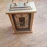 Vintage Rhythm Mantel Clock Gold Heavy Ornate Japan Tempus Fugit Fully Working Image 3