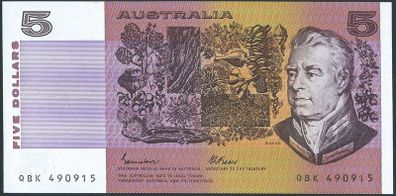 Australia | 5 Dollars | 1985 | P.44e.2 | QBK 490915 | UNC