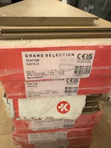 14mm laminate flooring - brand new - Gold oak