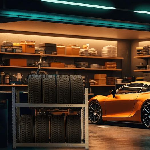 Tyre rack for 8 tyres