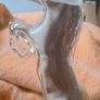 Vintage German Kefla Clear Glass Horse Bottle Image 3