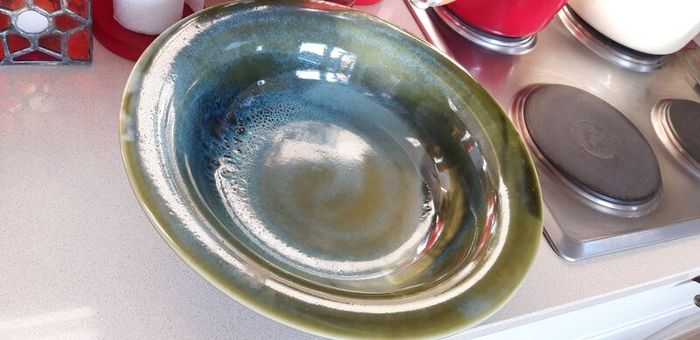 Beautiful Large Green Fruit Bowl