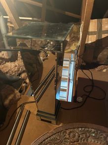 mirrored stand
