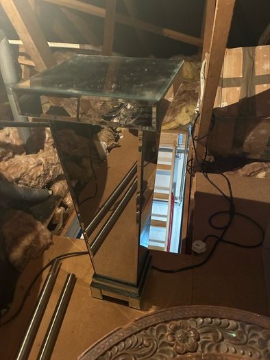 mirrored stand