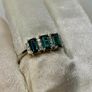 Platinum Diamond 950 Platinum AAA Mutuca Indicolite (Green Tournalines) & Diamond Image 6