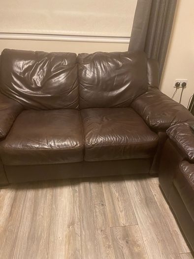 Genuine leather sofa