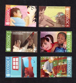 2009 United Nations (Geneva, Vienna & New York) Economic & Social Council Commemorative Stamps Mint Never Hinged (MNH)