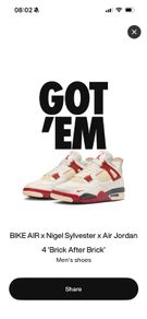 Air Jordan 4 x Nigel Sylvester Brick after Brick