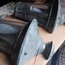 2 very old bras wall lights, pair of vintage lamp Image 2