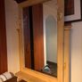 Farmhouse Style Hall Table with Mirror Image 3