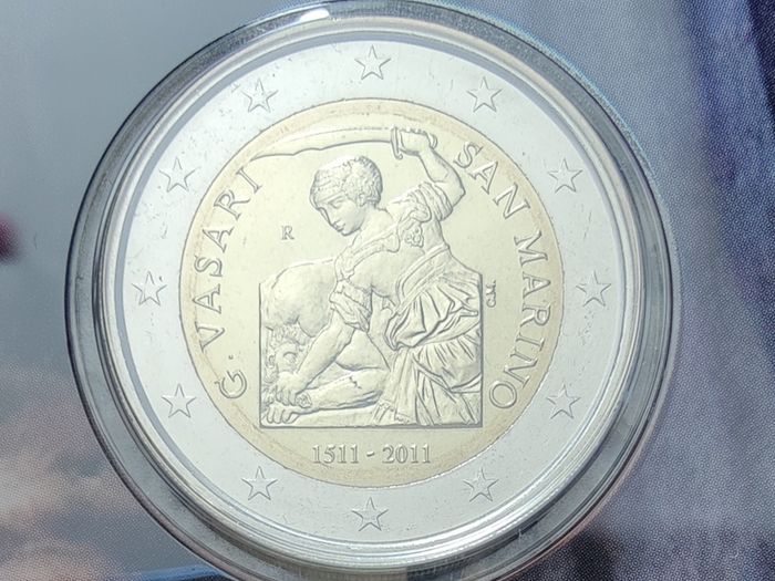 San Marino 2 Euro Brilliant Uncirculated Coin 2011 - Giorgio Vasari