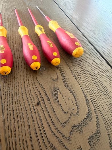 VDE Screwdrivers Flat Head Wiha Wera Stanley