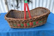 Vintage boat shaped market basket