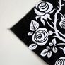 Skull Tapestry, The Kissing Lovers Black and White Tapestries, Moon and Starry Stars Floral Tapestry (MULTIPLE SIZES) Image 6