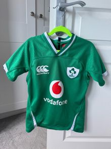 Canterbury IRFU Rugby Ireland 2019/20 Kids Short Sleeve Home Pro Jersey