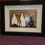 Oil on Board Shawlies and Cottages painting - Framed Image 6