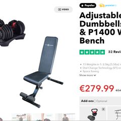 Dumbbells and Bench