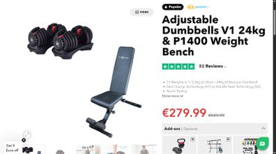 Dumbbells and Bench