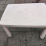 IKEA MAMMUT Childrens table in outdoor pink 77x55 cm Image 2