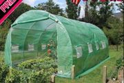 Polytunnel Greenhouse 4x3x2m Poly Tunnels Gardening Walk In Pollytunnel Tent with Steel Frame (FREE POSTAGE)