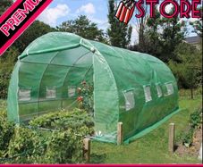 Polytunnel Greenhouse 4x3x2m Poly Tunnels Gardening Walk In Pollytunnel Tent with Steel Frame (FREE POSTAGE)