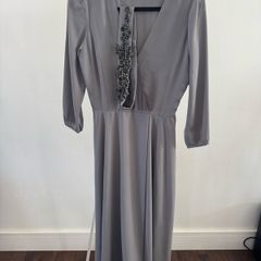 Grey Midi Dress