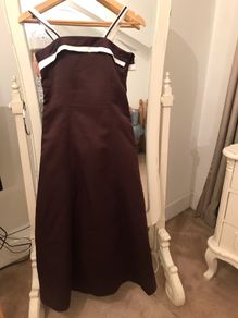 Alexia Rich Chocolate and Cream Dress Junior size 12