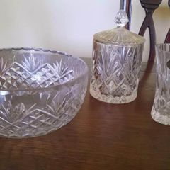 Crystal Bowl, Vase, Bonbon Dish