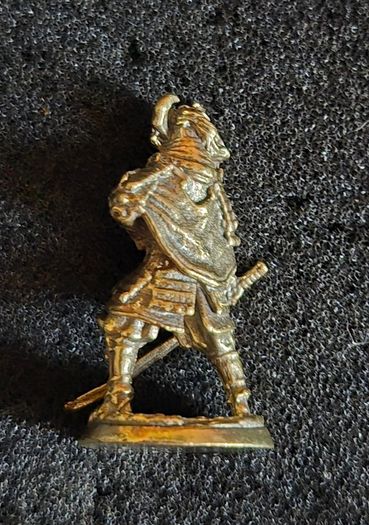 Miniature brass samurai figures ( 4 )
