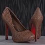 Snake Look Heeled Shoes Size Eu 36 Image 3