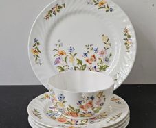 Aynsley Cottage Garden plates and sugar bowl