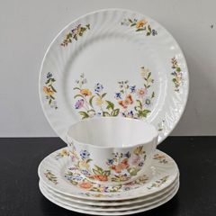 Aynsley Cottage Garden plates and sugar bowl
