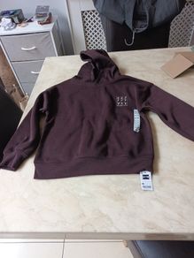 Dunnes Stores  Brown Print Hoodie.  B.N.W.T Age - 6-7 Years.