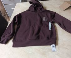 Dunnes Stores  Brown Print Hoodie.  B.N.W.T Age - 6-7 Years.