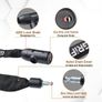 Bike Locks High Security with 2 Keys, Bike Chain Lock Heavy Duty, 120cm Bicycle/Cycling Locks for Bike Cycle, Moto, Door, Gate Fence, Black/White Image 6
