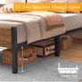 Single Bed Frames with Wood Headboard Image 6