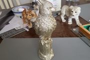 Parrot ornament silver