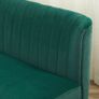 Sofa Retro Design 2-Seater Sofa, Wood Legs, 117 cm x 56.5 cm x 77 cm, Dark Green Image 4