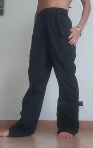 Woman Black Cargo Trousers size XS