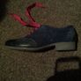 Clarks blue suede brogues Image 5