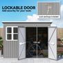 Galvanised Steel Garden Shed 8.5 x 6ft Image 8