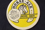 Horse Ale - Vintage 1982 Belgian Beer Mat/Coaster