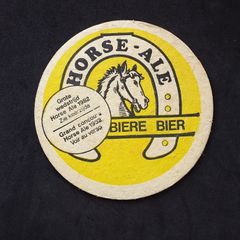 Horse Ale - Vintage 1982 Belgian Beer Mat/Coaster