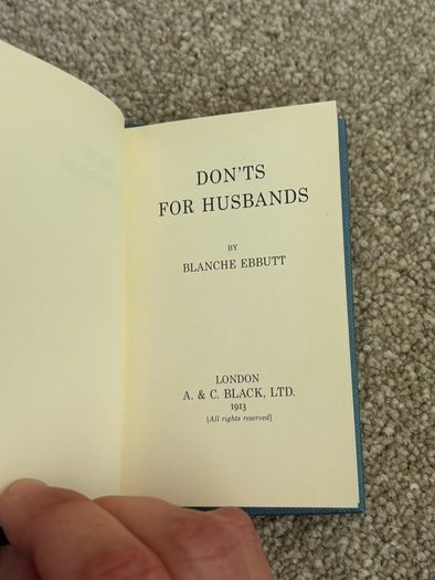 Pocket sized Guide Don'ts for Husbands Book