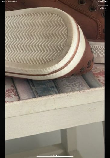 trainers  Carl scarpa tan leather trainers size 40