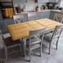 oak Dining table and chairs Image 6