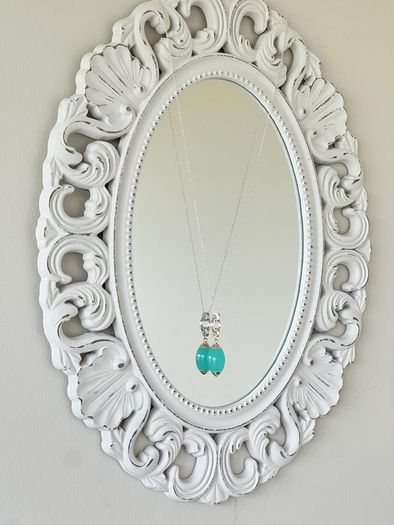Newbridge Silverware Long Aqua Pendant Necklace + Original Box